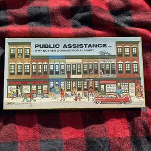 RARE Banned Public Assistance: Why Bother Working For a Living? Board Game 1980